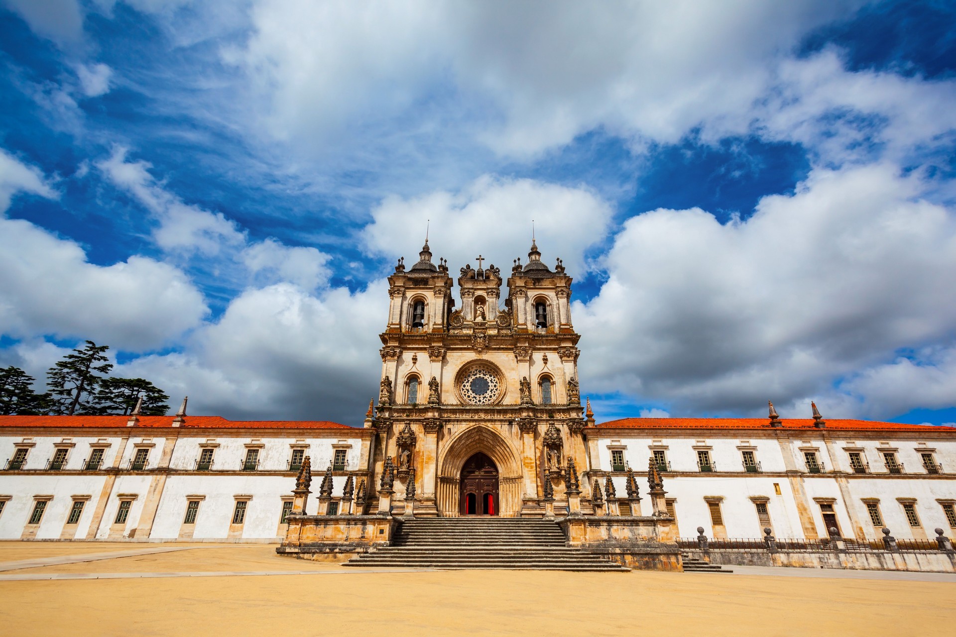 Alcobaca Santa Maria Monastery in Portugal