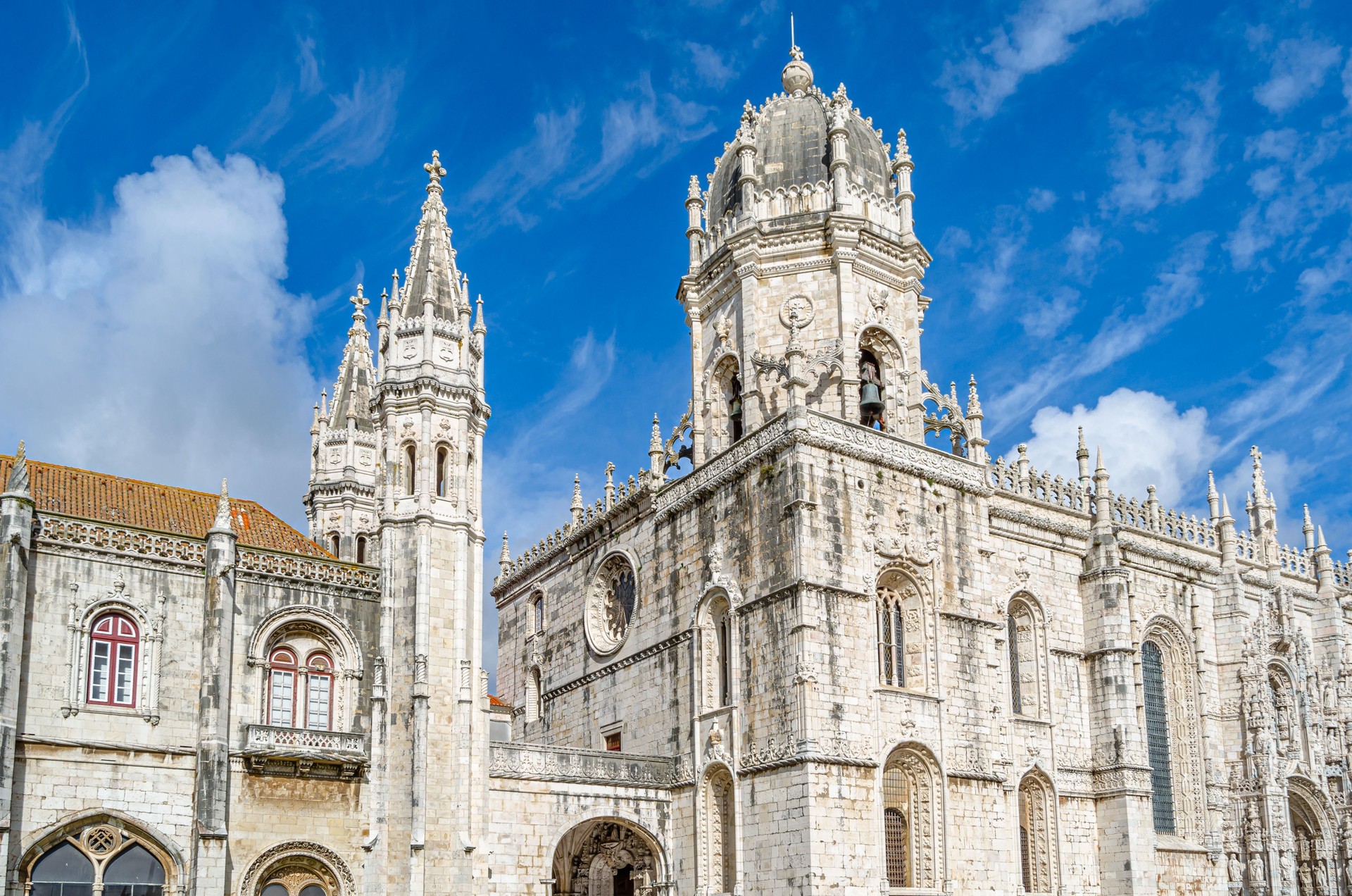 The Jeronimos Monastery in Lisbon, Portugal