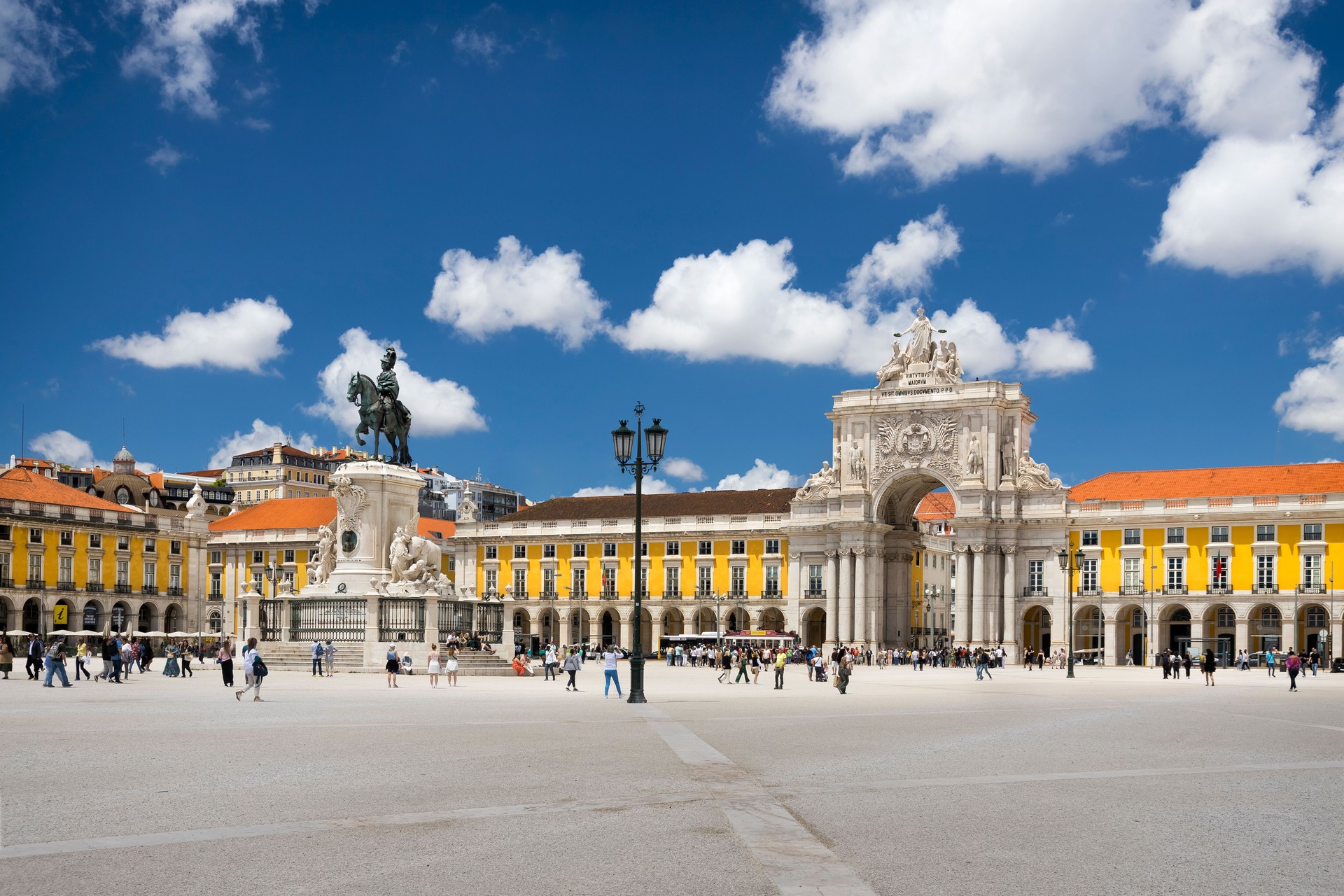Holidays in Portugal - Praca do Comercio in Lisbon